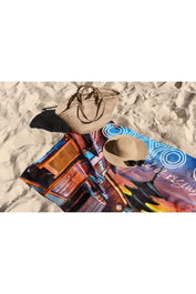 Mijölnir Tokyo Rising Sun Toalla de Playa Multicolor 90x150 cm Poliéster